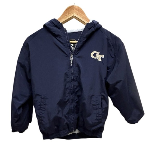 Georgia Tech Youth M Jacket‎ Gear for Sports Hooded Insulated Full Zip Coat - Picture 1 of 9